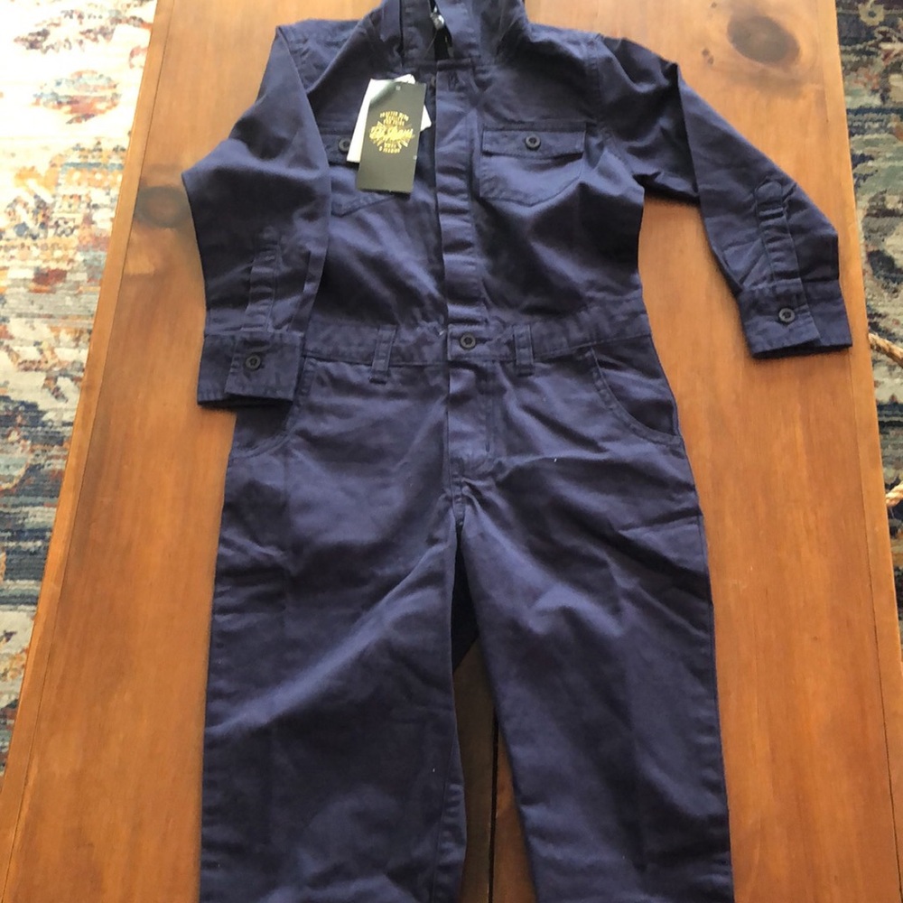 Classic Navy Kids Jumpsuit